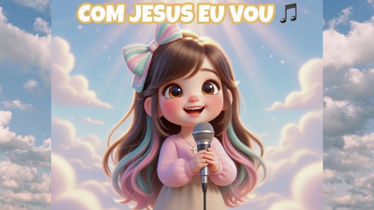 🎶 COM JESUS EU VOU | Música Infantil Cristã Alegre 🌈💛