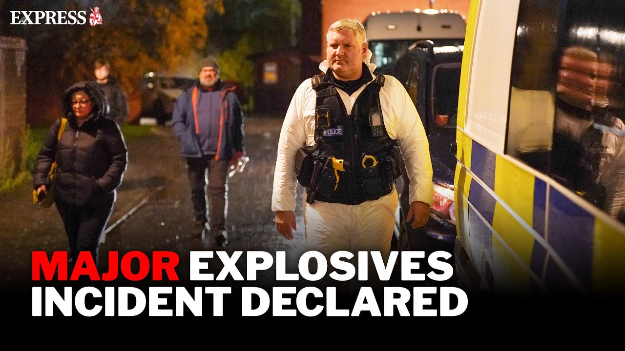MAJOR incident in Derby as 200 homes evacuated and two arrested in explosives raid