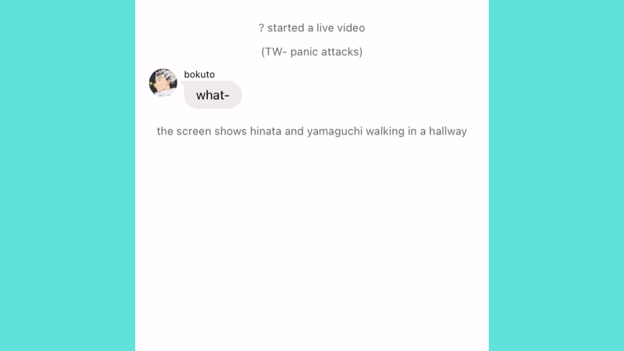 hinata has panic attacks? | haikyuu texts | alexa and katie skit |