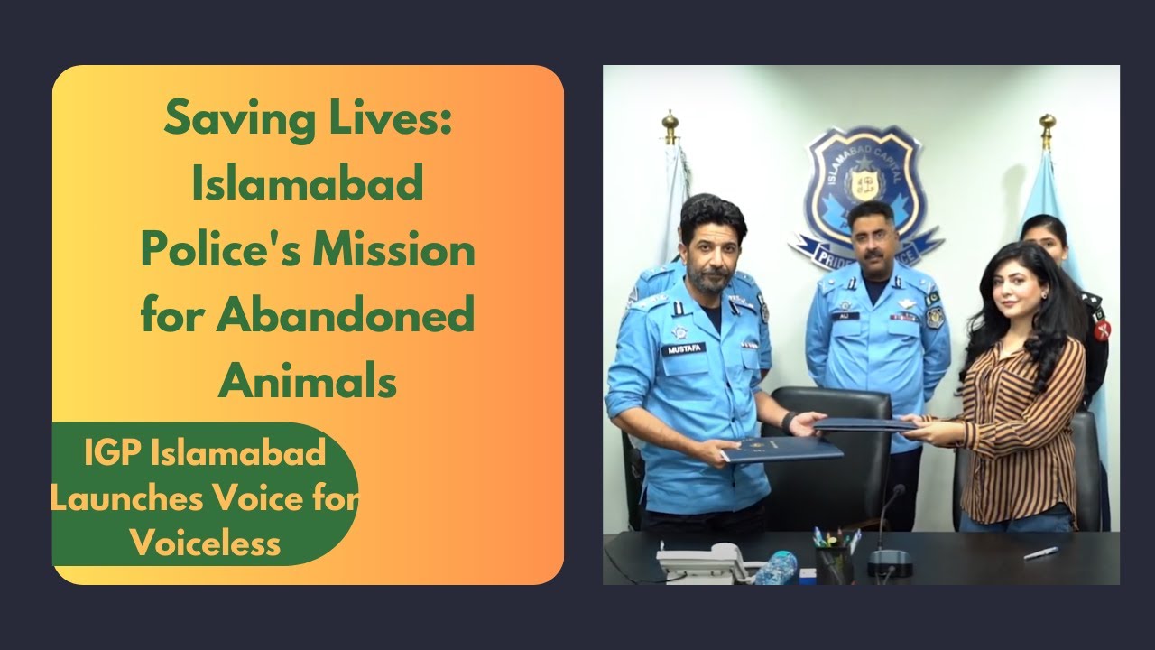 Saving Lives: Islamabad Police's Mission for Abandoned Animals | #islamabad