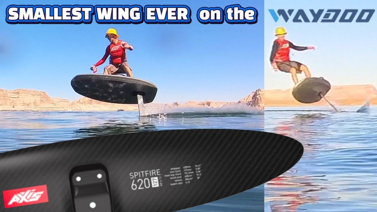 Самое маленькое крыло в истории на электрофойле Waydoo Flyer ONE - Axis Spitfire 620
