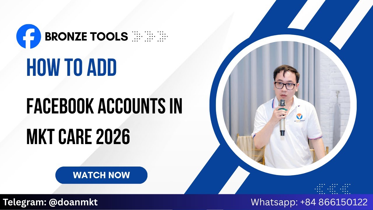 How To Add Accounts In MKT Care 2026 | Facebook Bot