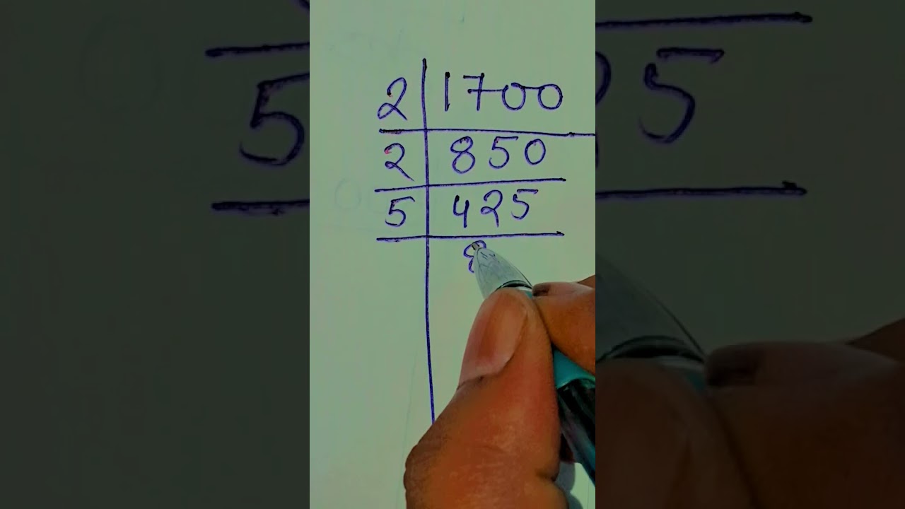 prime factors of 1700