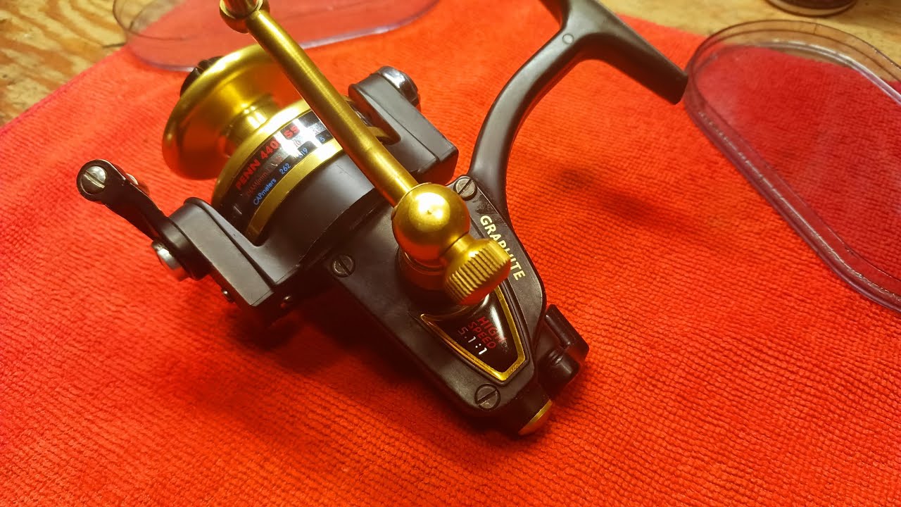 Разборка катушки Penn Spinfisher 440SS с графитовым шарикоподшипником