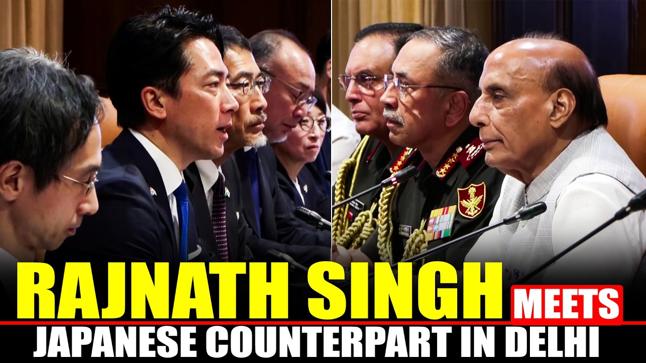 LIVE: RM Rajnath Singh Meets Japanese counterpart Shinjiro Koizumi in Delhi | India-Japan Ties
