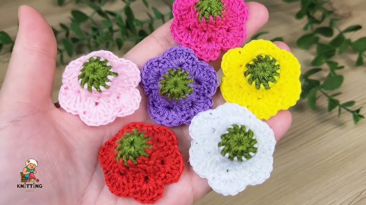 easy crochet flower making 🌸🪷