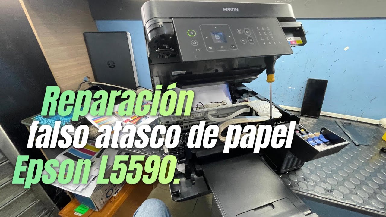 El SECRETO de la Epson L5590: ¿Por qué marca atasco de papel? 🔧