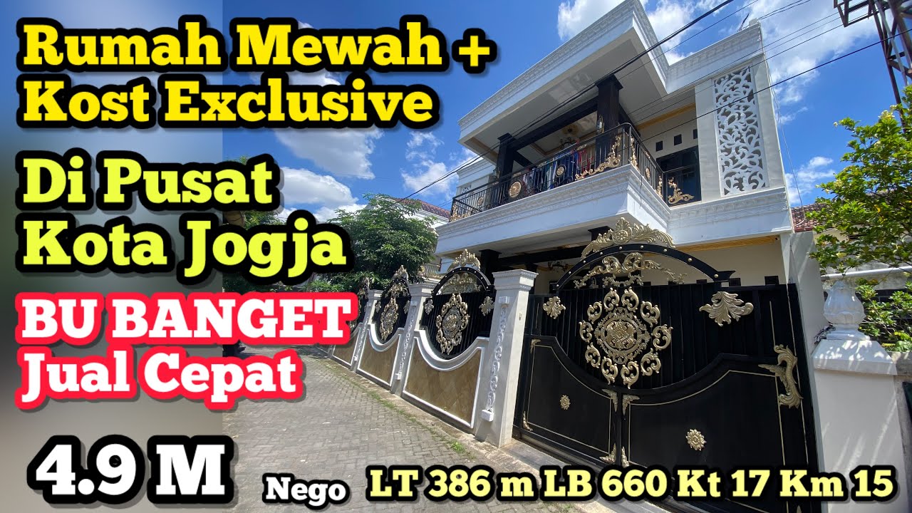 BU JUAL CEPAT !!! Rumah kost Exclusive di pusat kota Jogja 