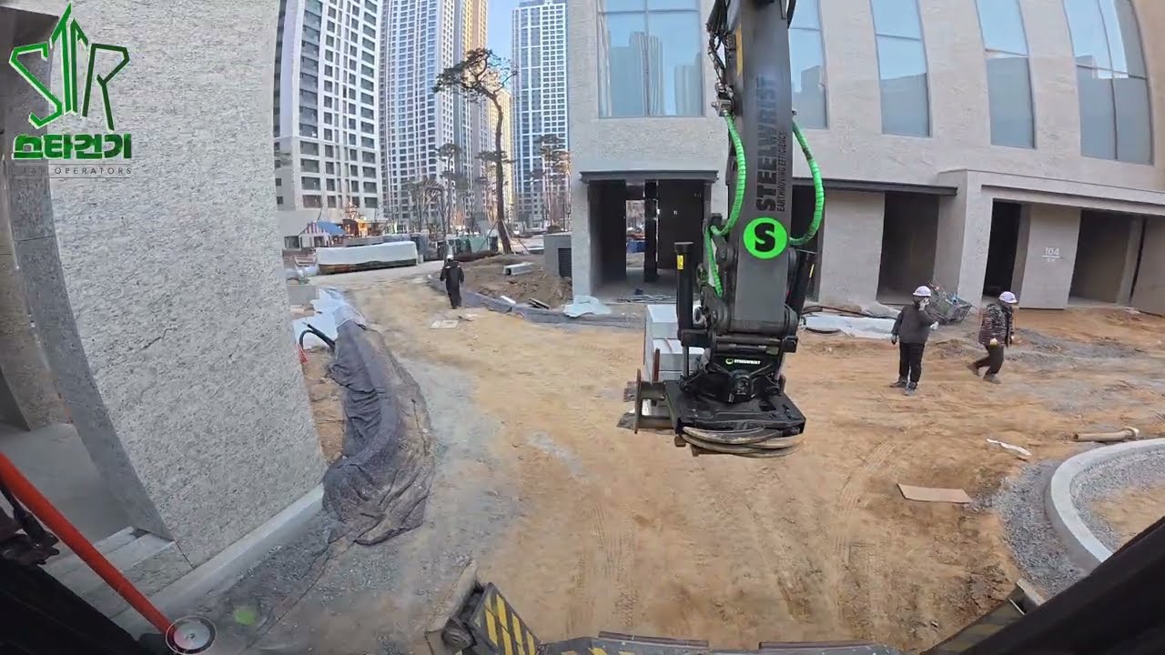 (4k)Volvo Ewr150e 소선회  부대토목 part23. #operator  #excavator #volvo  #tiltrotator #steelwrist #포크레인 🇰🇷