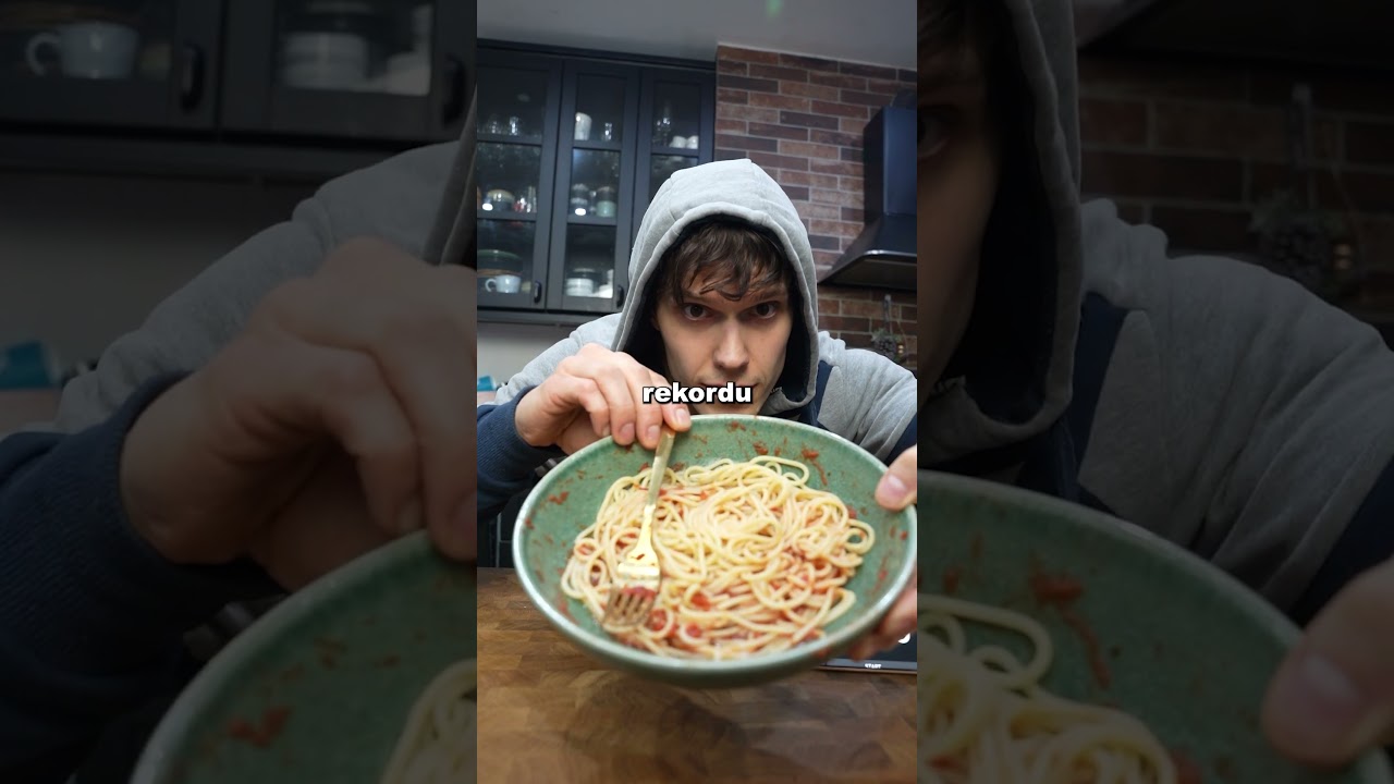 Nowy rekord świata w jedzeniu Spaghetti na czas!