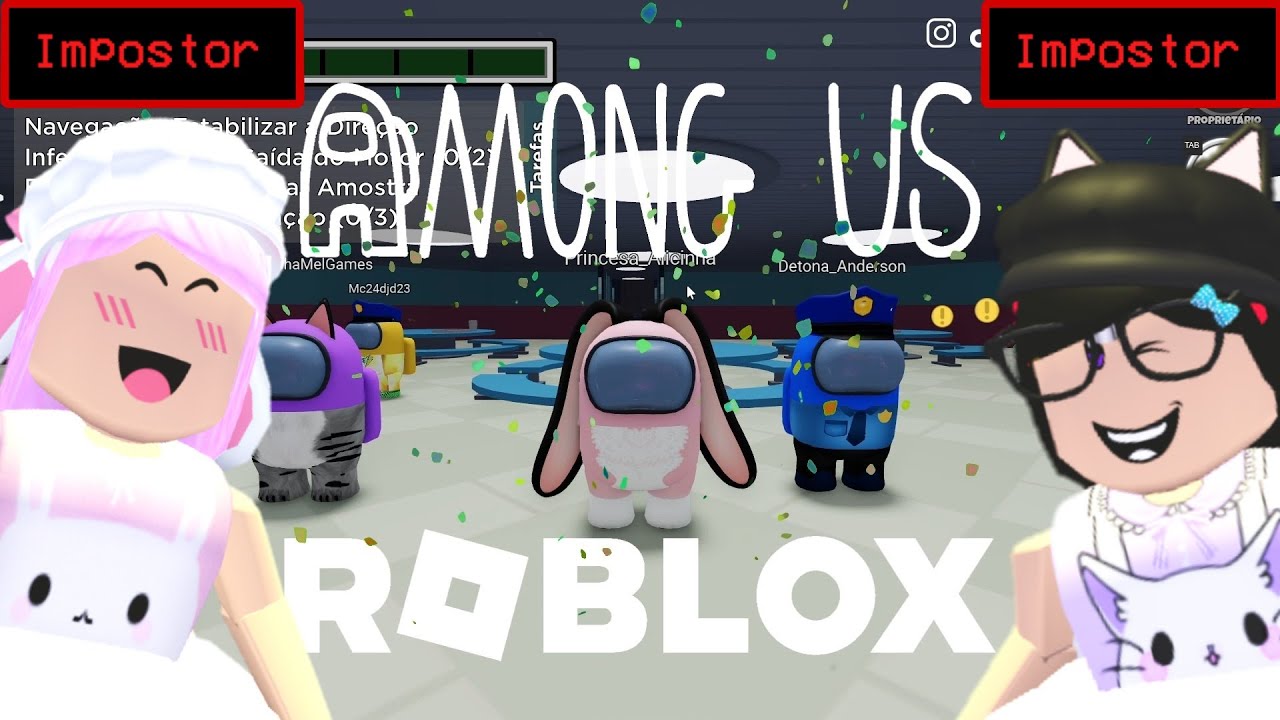 👩‍🚀👩‍🚀 AS IRMÃS IMPOSTORAS VOLTARAM (Crewmates Roblox)
