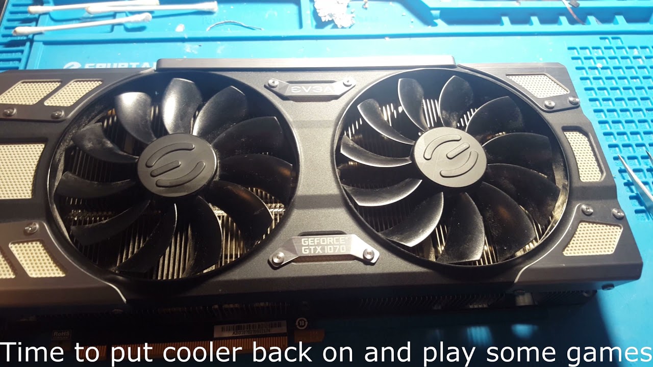 EVGA GTX 1070 FTW - GPU REPAIR - 4 VRM DRMOS REMOVED - CARD WORKS!