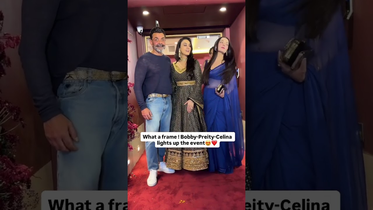 Bobby Deol, Preity Zinta & Celina Jaitley spotted at Bandra... #preityzinta #celinajaitley #e24