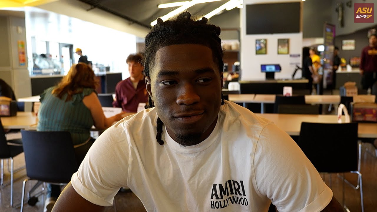 WR Omarion Miller spring football preview availability (2/4/26)