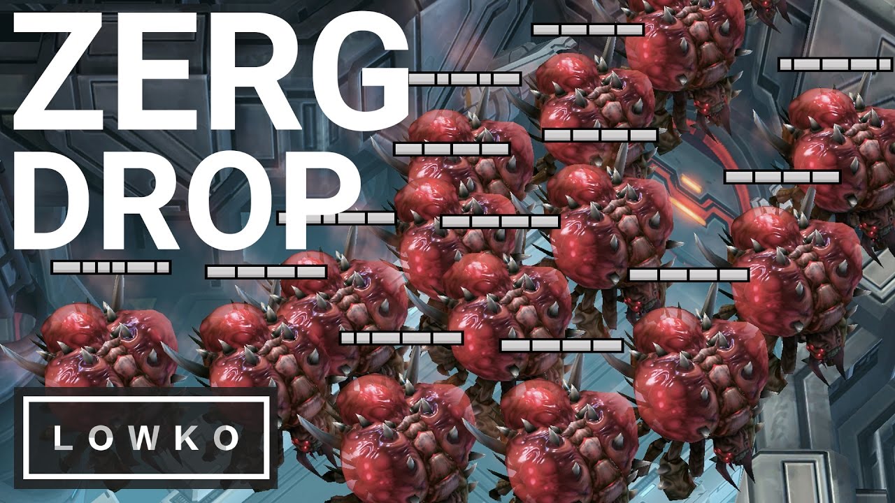 StarCraft 2 Cast: MASS Overlord Drops!