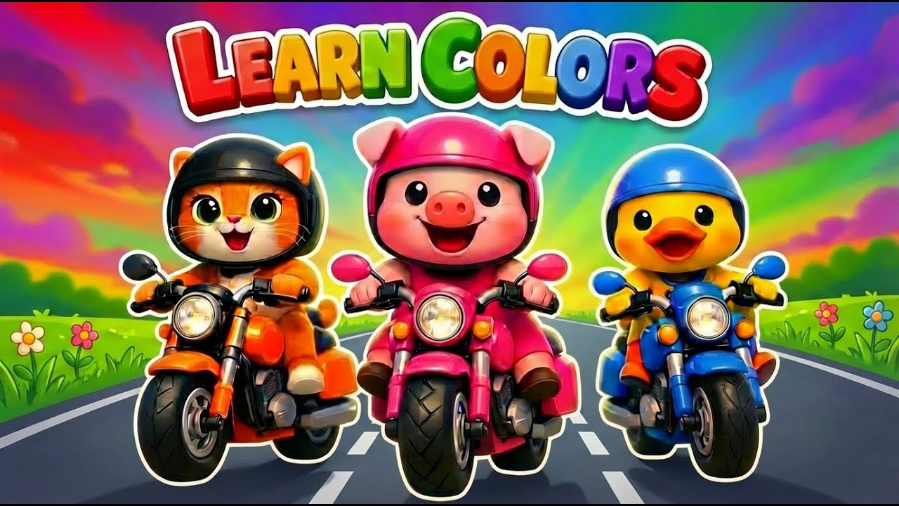 Learn Colors with Farm Animals 🚜 | Kids Educational 3D #kidslearn #toddlers #preschool