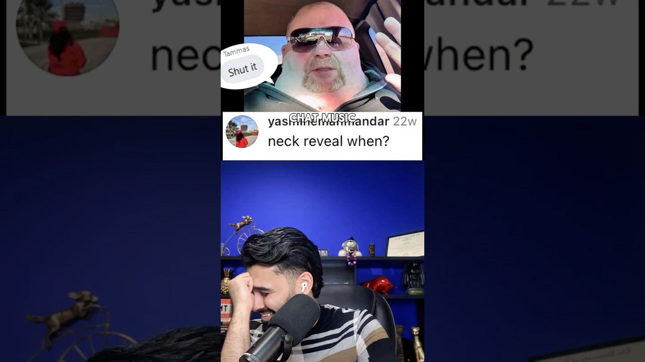 Bro&rsquo;s Built like the Snapchat Logo #reaction 😂 #chatmusic #funnyshorts #comedy #savage #nexican