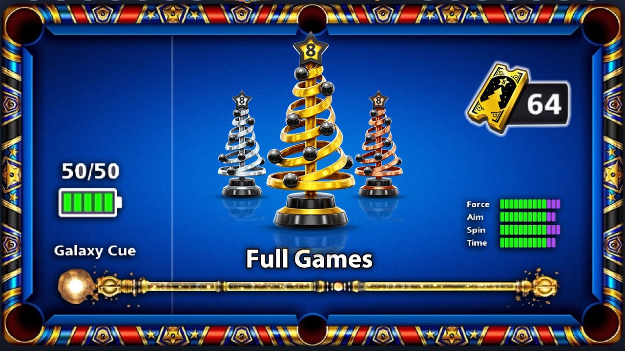 8BallPool - From 1st Match to 64TH Match in Pool Workshop Showdown Cup Top [FULL GAMES] GamingWithK