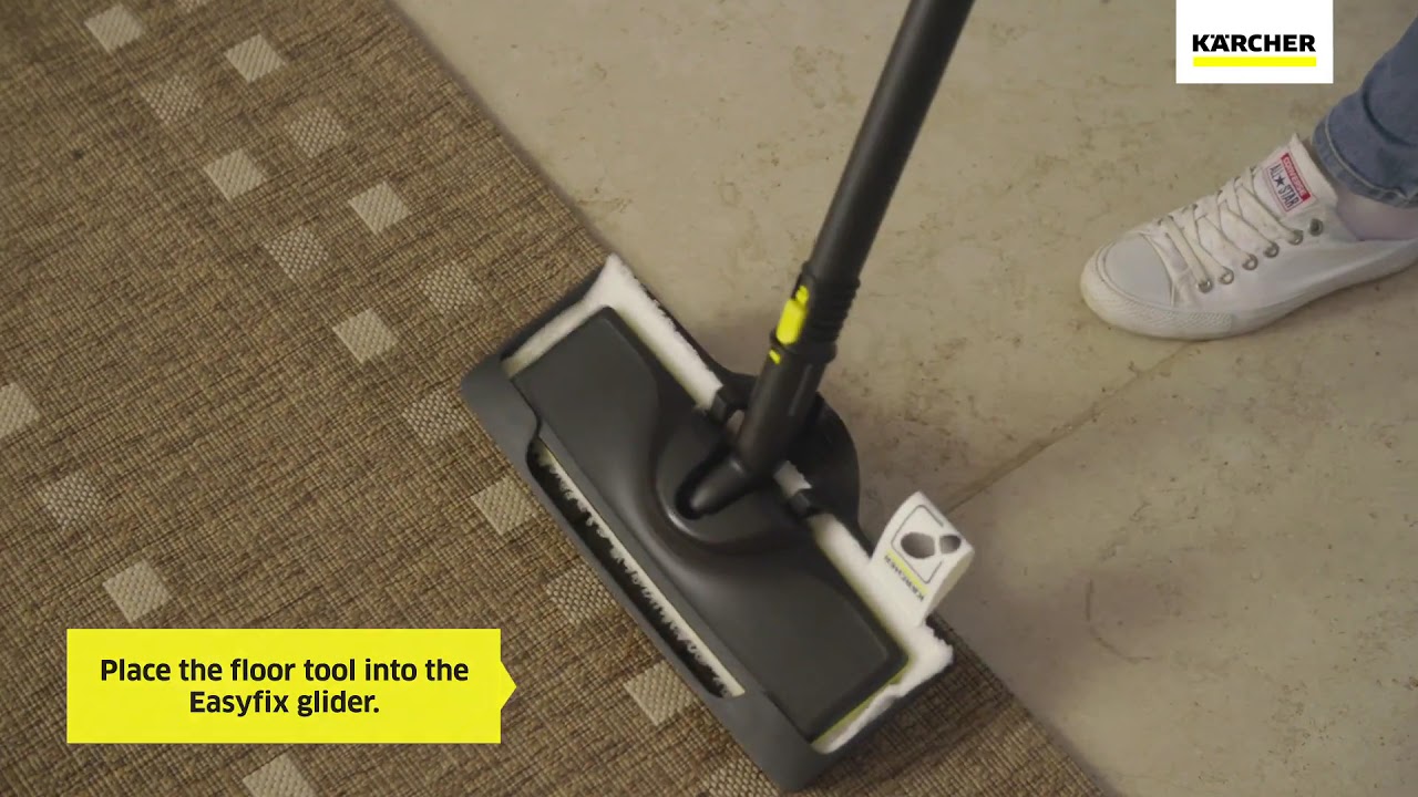 How do I use my carpet glider attachment on my K&auml;rcher Steam Cleaner? | K&auml;rcher UK
