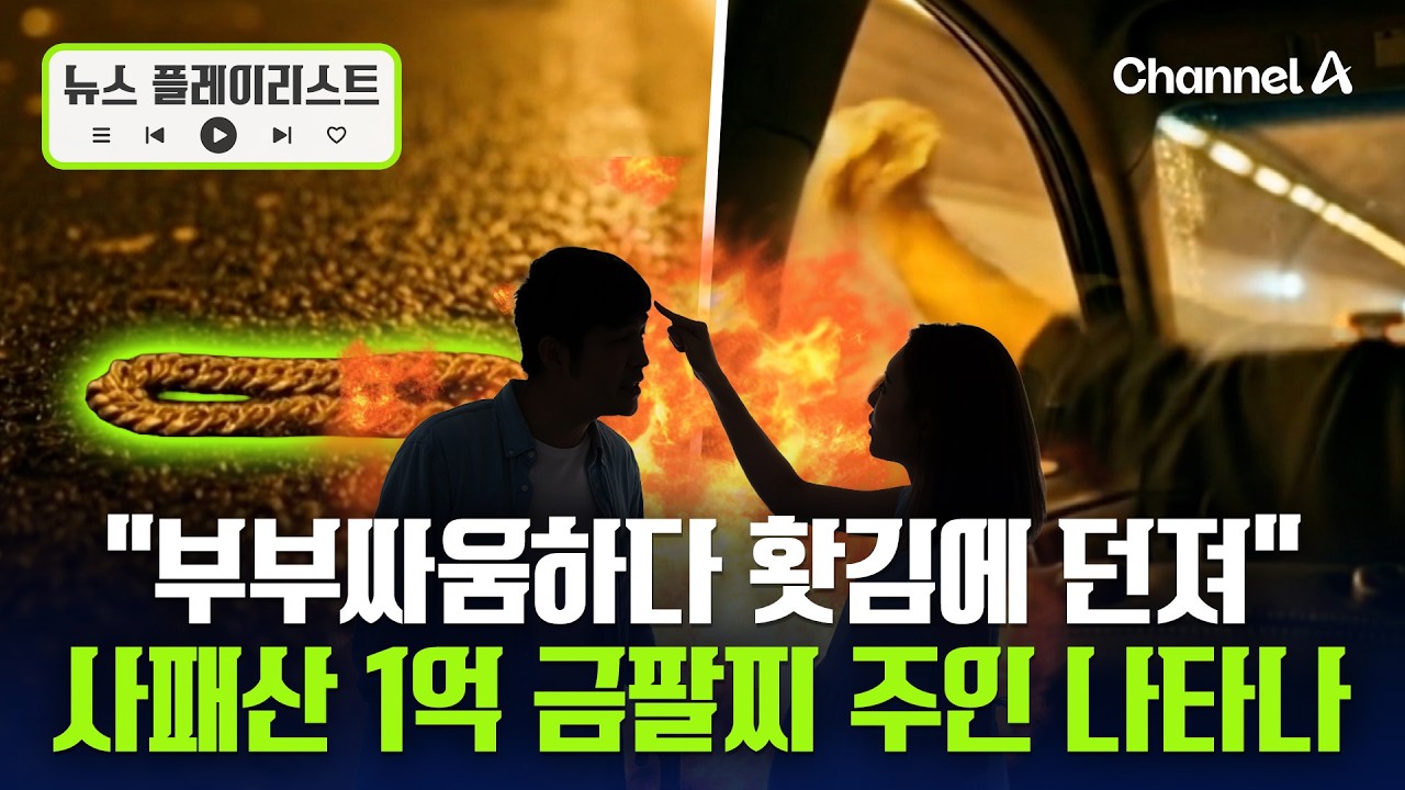 터널서 주운 '100돈 금팔찌' 주인 나타났다... 