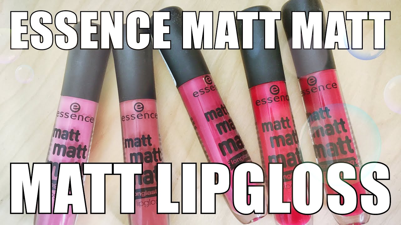 Essence Matt Matt Matt lipgloss - pierwsze wrażenie, swatche