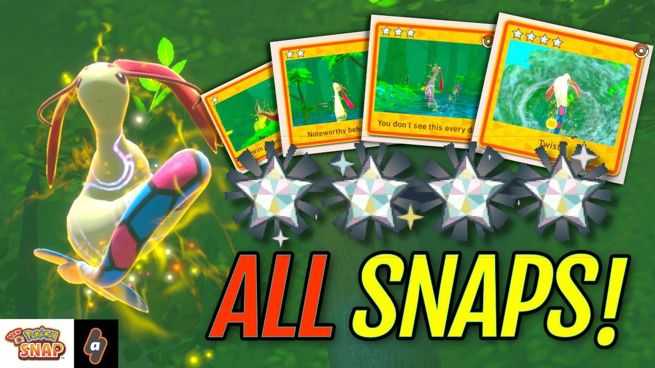 All Milotic Photos - Diamond Rating: 1-4 stars (Elsewhere Forest Illumina Spot) | New Pokemon Snap