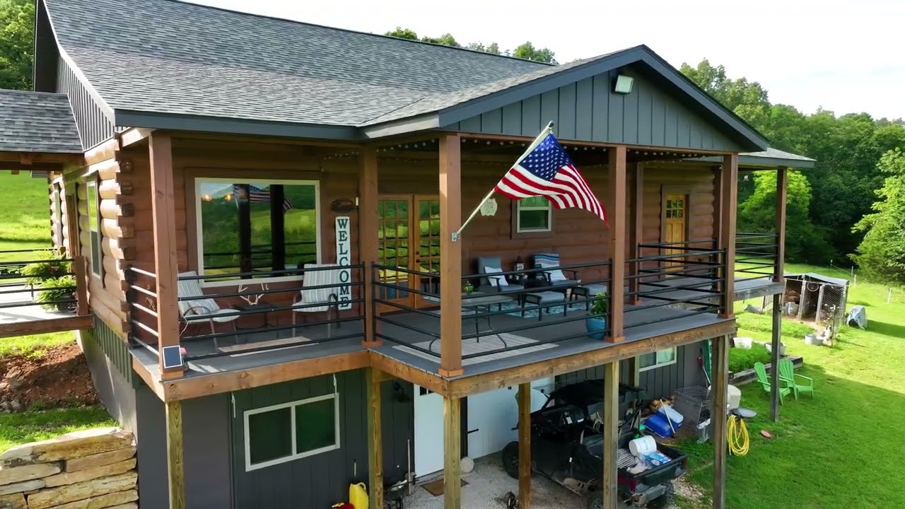 Log home on 61 acres in Western Grove, Arkansas