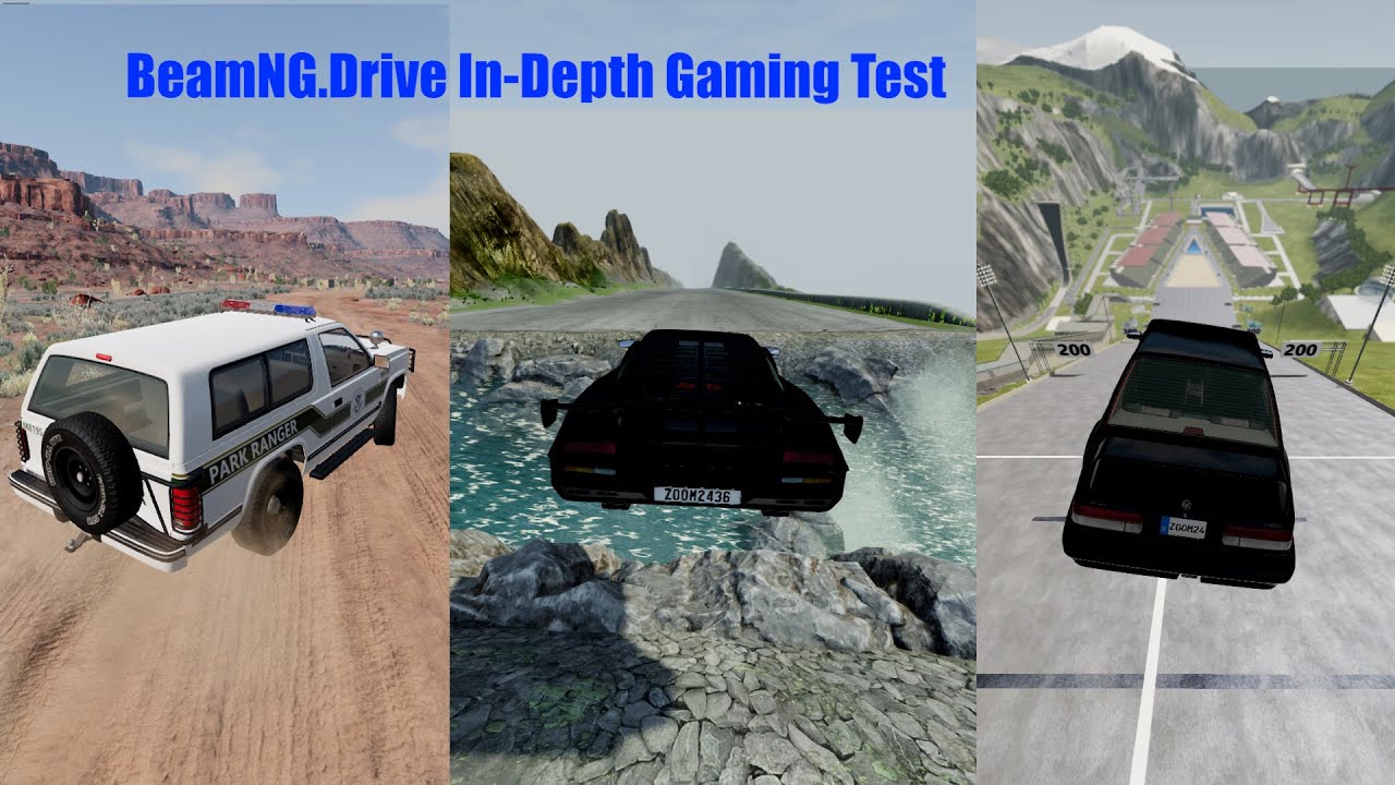 Lenovo Slim Pro 7 Gaming Test in 3 Different Maps (BeamNG.drive)