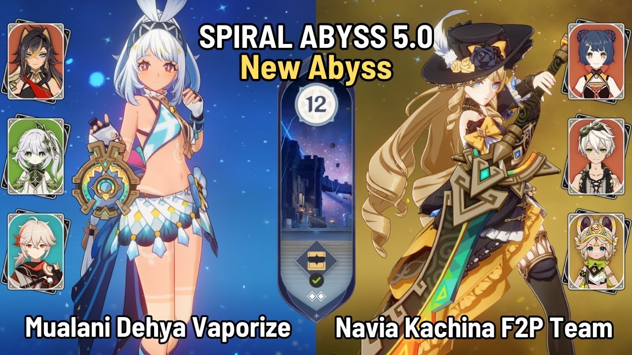 C0 Mualani Dehya Burgeon Vaporize | C0 Navia Kachina Team | New Spiral Abyss 5.0 | Genshin Impact