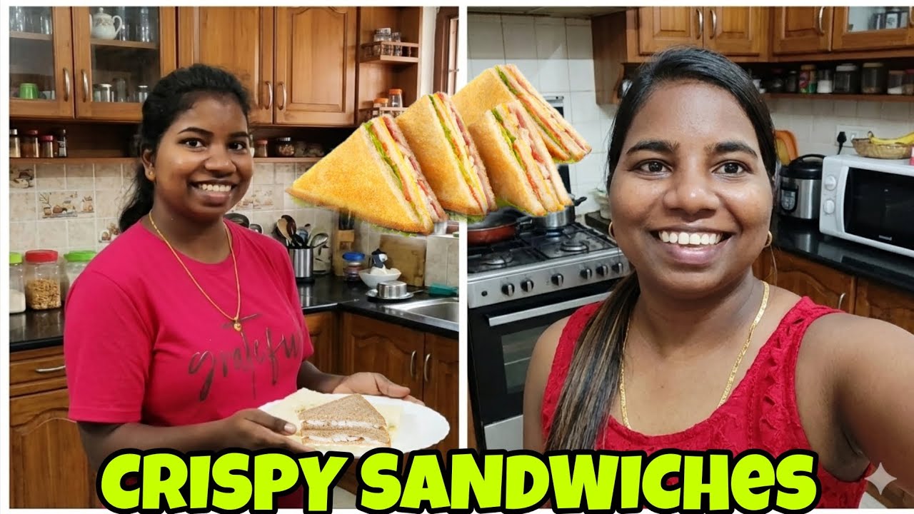 CRISPY SANDWICHES YUMMY 😋😋