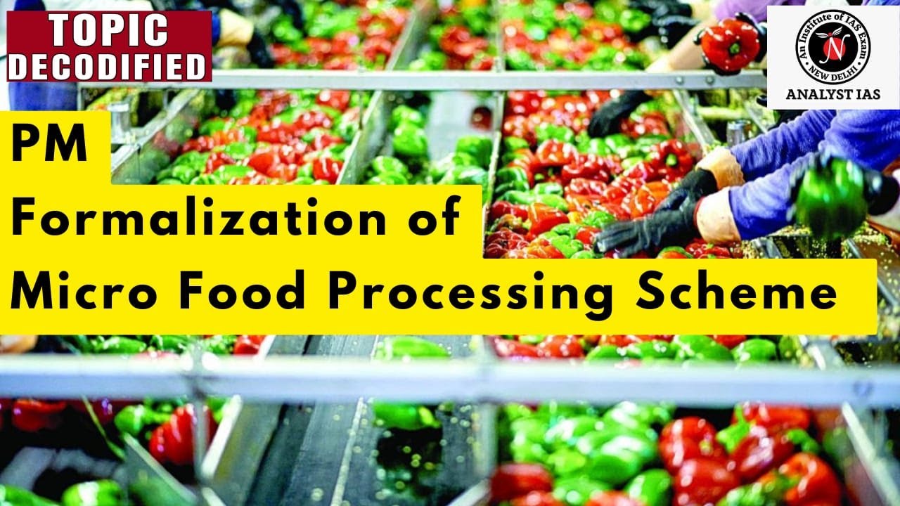 PM Formalization of Micro Food Processing Scheme | Topic Decodified | UPSC | ANALYST IAS
