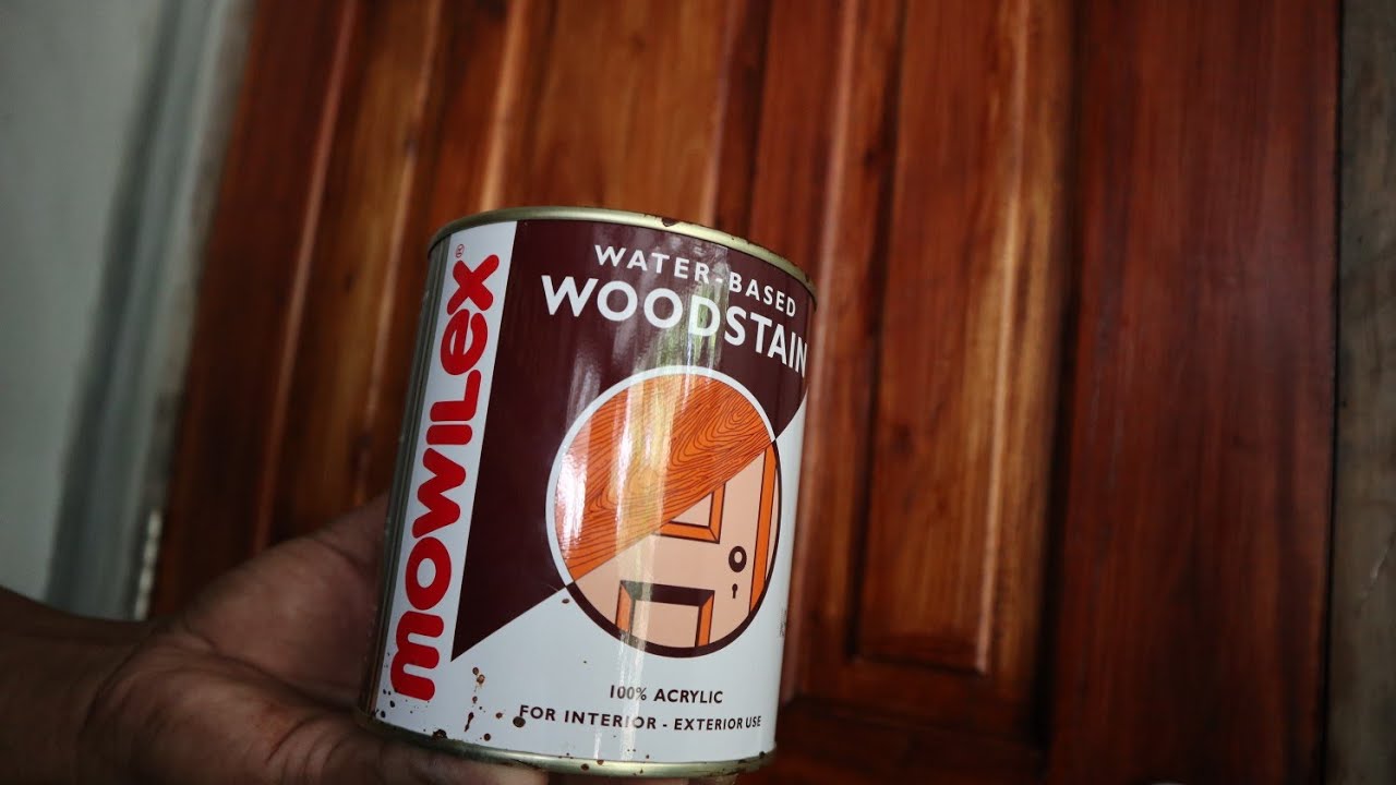 Finishing Pintu Kayu Dengan Cat Mowilex Woodstain 504 | Cat Mowilex Woodstsin 504 For Wooden Doors