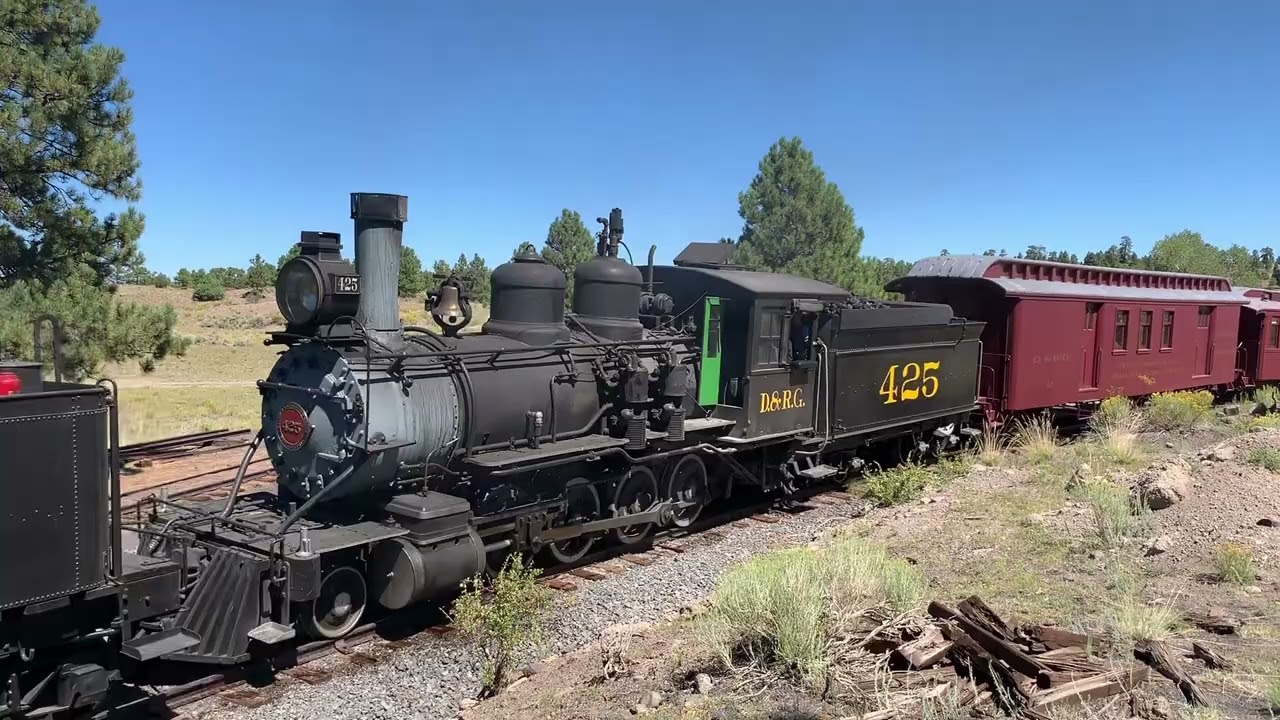 Denver & Rio Grande historic steam locomotives double head at Cumbres & Toltec Scenic Railroad