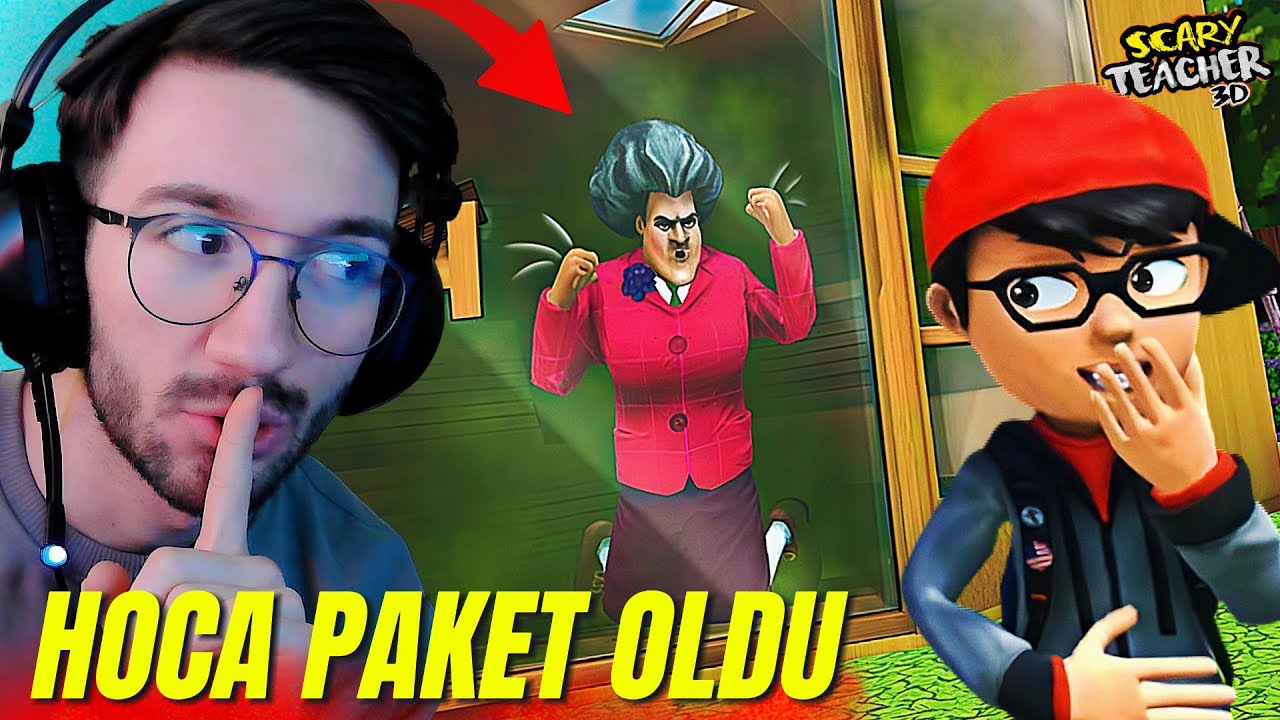 KORKUTUCU ÖĞRETMENİ SİNİRLENDİRMEK #2 ! (Scary Teacher 3D)