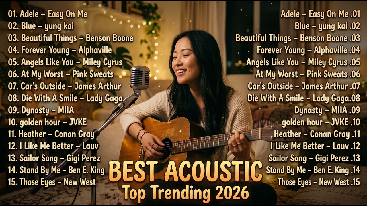 Best Acoustic Love Song 2026 🎵| Trending TikTok Song 2026 ~ Billie Eilish, Pink Sweat$, Adele