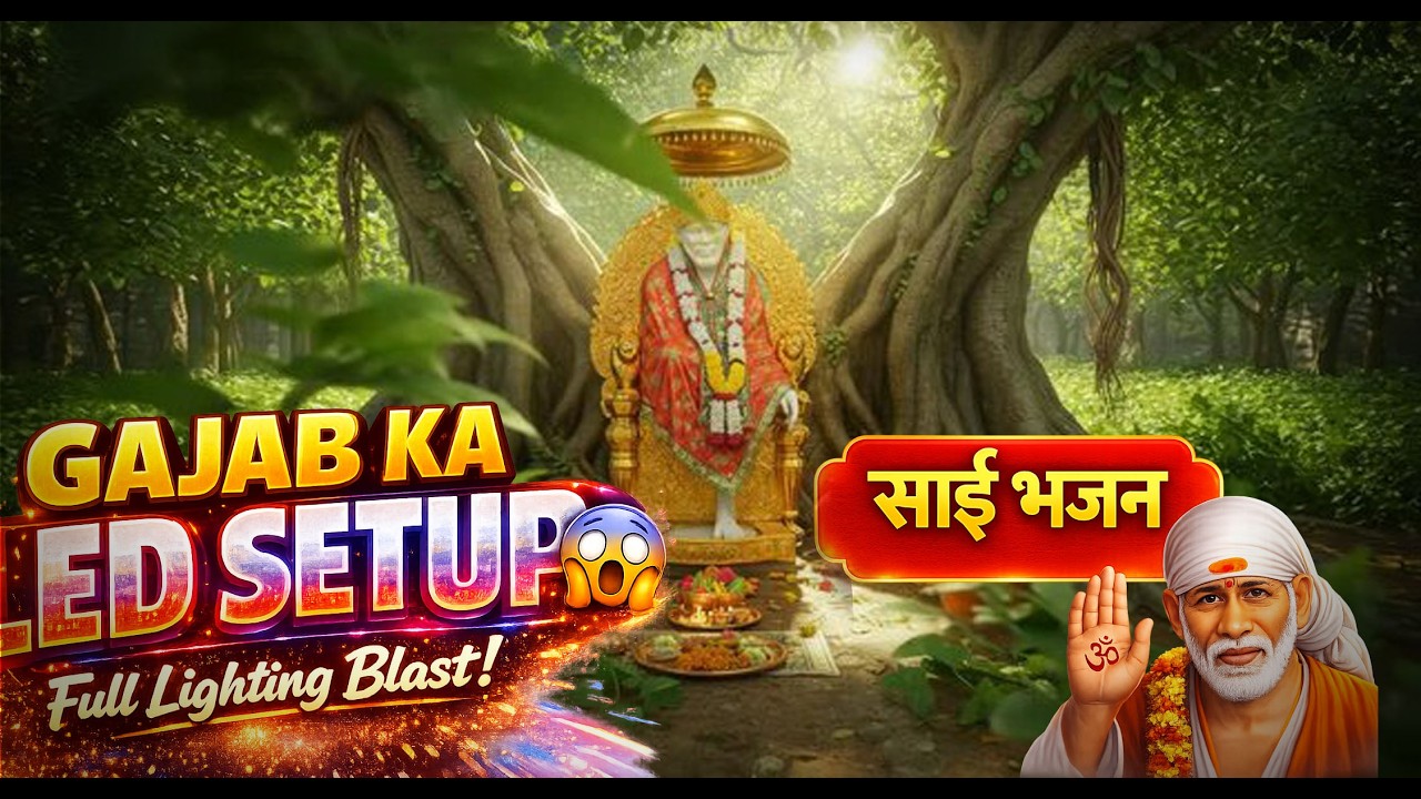 🎶 Sai Bhajan Ka LED Setup Dekhkar Maza Aa Gya