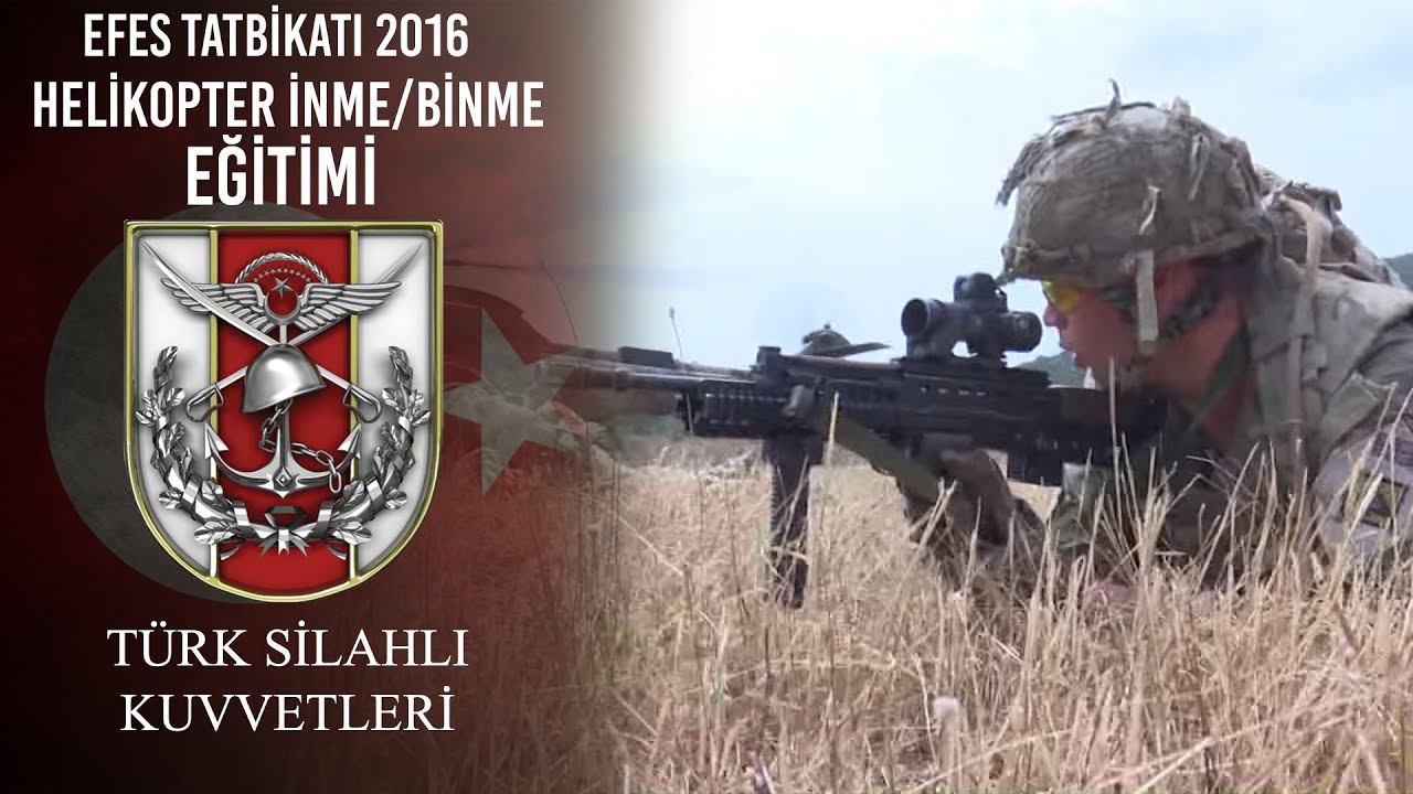 Efes Tatbikatı 2016 - Helikopter İnme/Binme Eğitimi