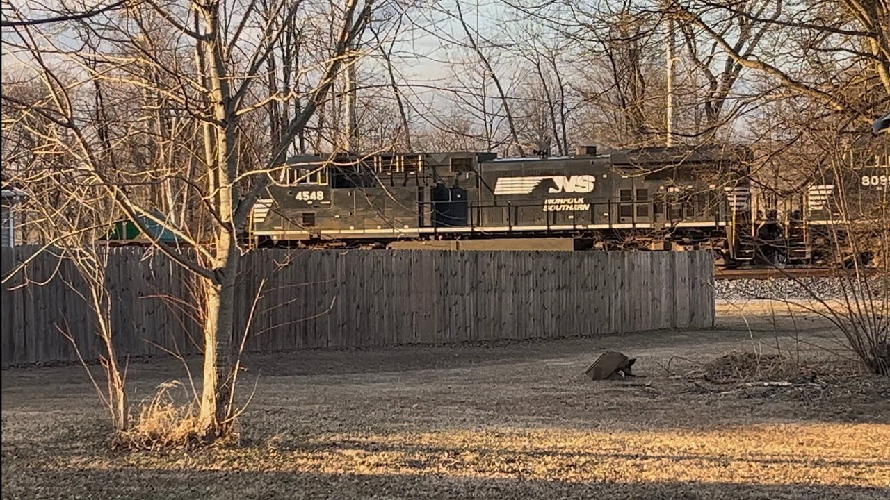 NS 4548 leads NS 224 (Atlanta, GA to St Louis, MO) westbound 1/20/26 4:13 PM