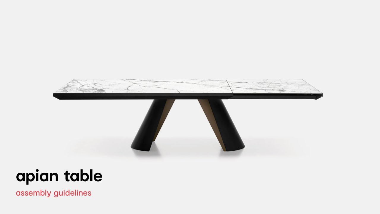 Apian Table Assembly Guidelines | Istruzioni di montaggio Tavolo Apian | Calligaris