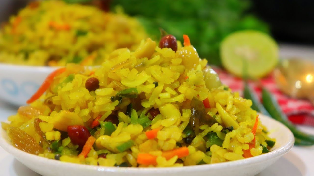চিঁড়ের পোলাও ঝরঝরে ভাবে তৈরী করার সহজ উপায় |Poha Recipe|Chirer pulao