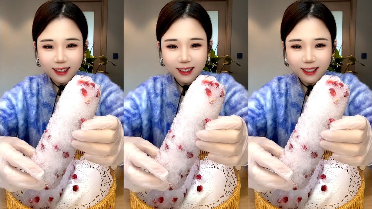 ASMR WHITE ICE EATING YY 