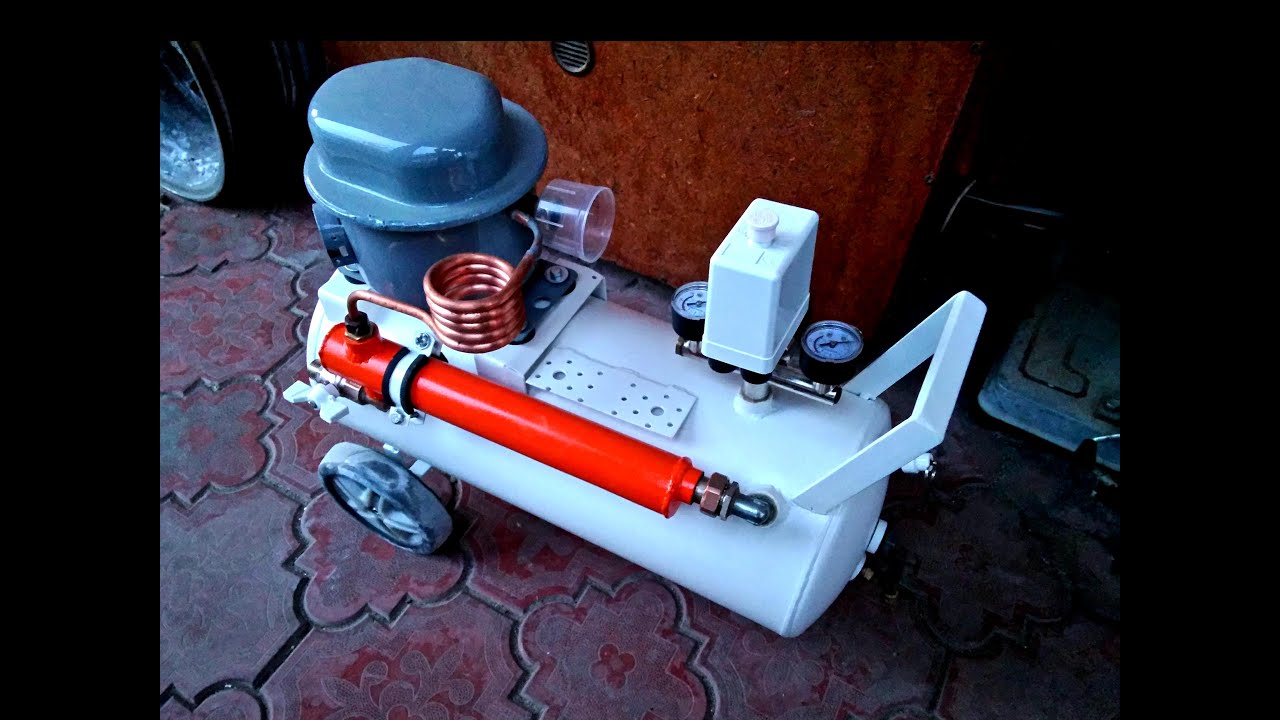Компрессор из холодильника бесшумный самодельный ( silent compressor )