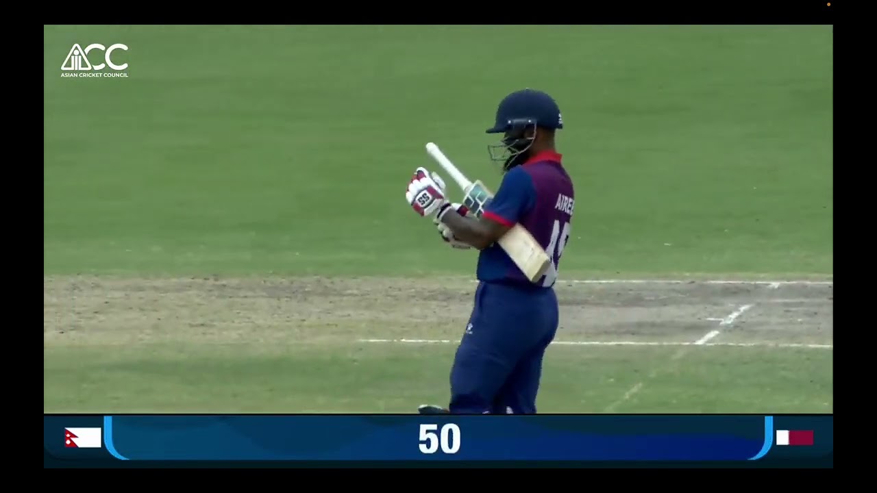 Nepal vs Qatar  2024 Highlights || six for sir Dipendra song aeree