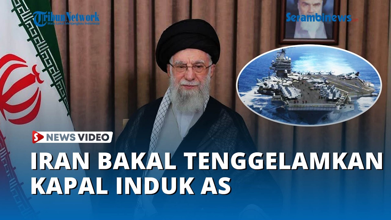 Khamenei Ancam Tenggelamkan Kapal Induk Nuklir AS, Klaim 47 Tahun Tak Pernah Tumbang