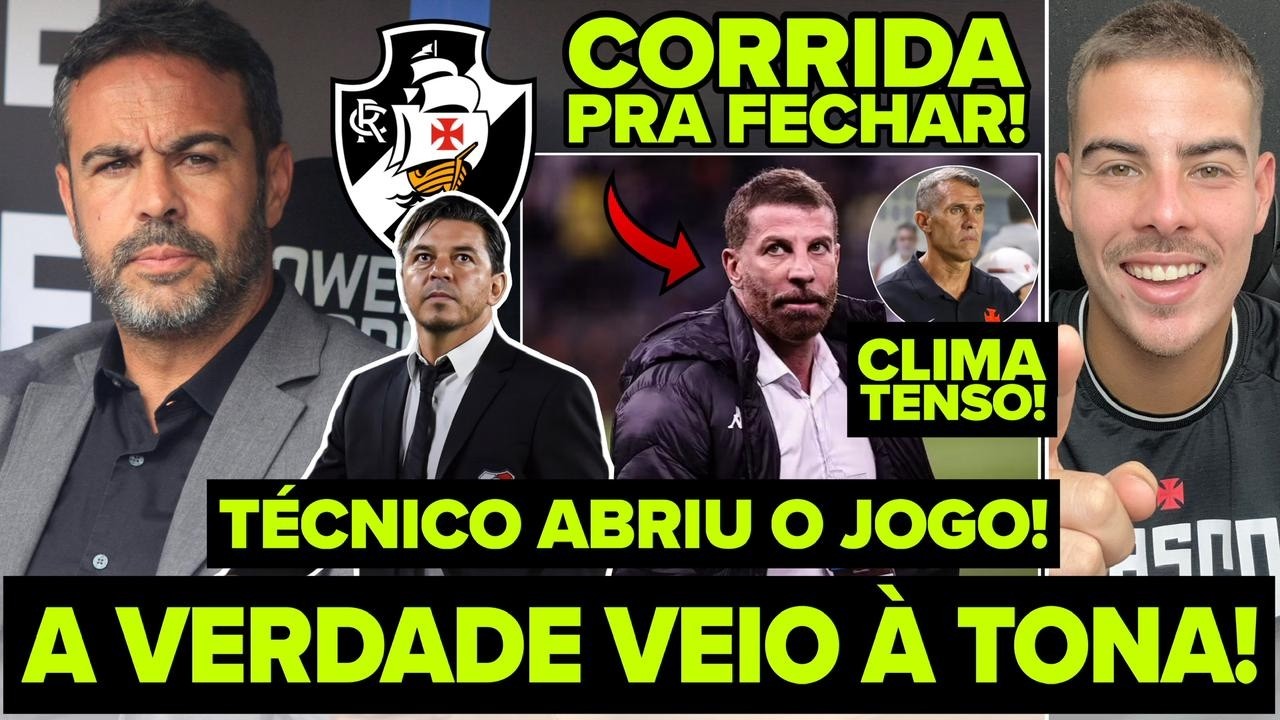 A VERDADE APARECEU! VASCO TOMOU DECISÃO SOBRE NOVO TÉCNICO! ARTUR JORGE DECIDIU! PRESSÃO FORTE! E+