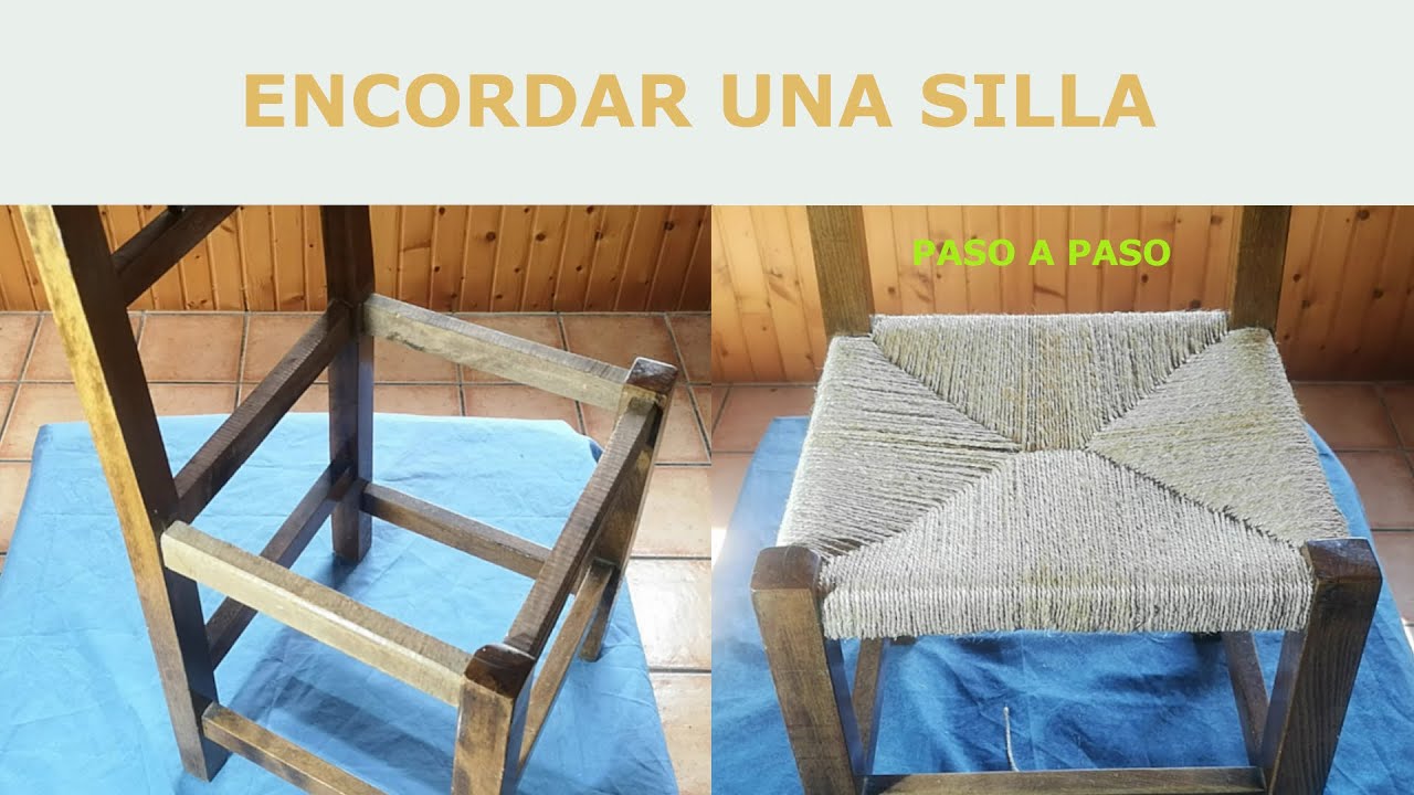Como ENCORDAR el asiento de una silla PASO A PASO 👍👍
