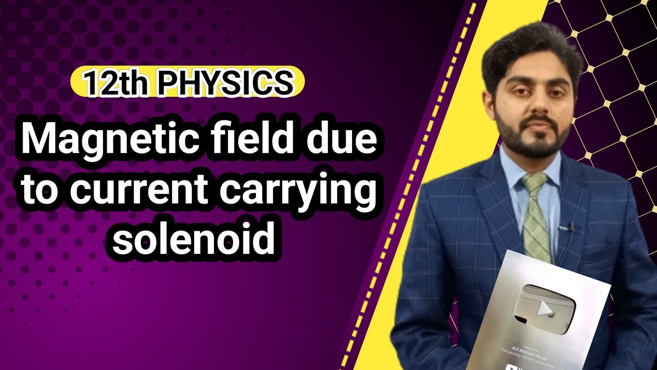 Magnetic field due to current carrying solenoid class 12 | Field due to current carrying solenoid