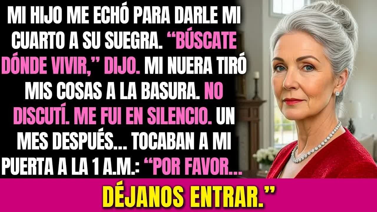 Mi hijo me echó de casa para darle mi cuarto a su suegra. “Busca otro lugar donde vivir”, me dijo.