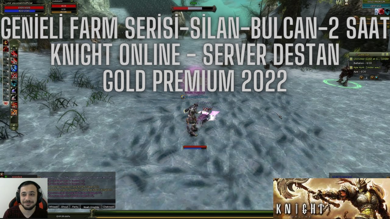 GENİELİ FARM SERİSİ-SİLAN-BULCAN-2 SAATKNIGHT ONLINE - SERVER DESTAN-GOLD PREMIUM-2022#knightonline