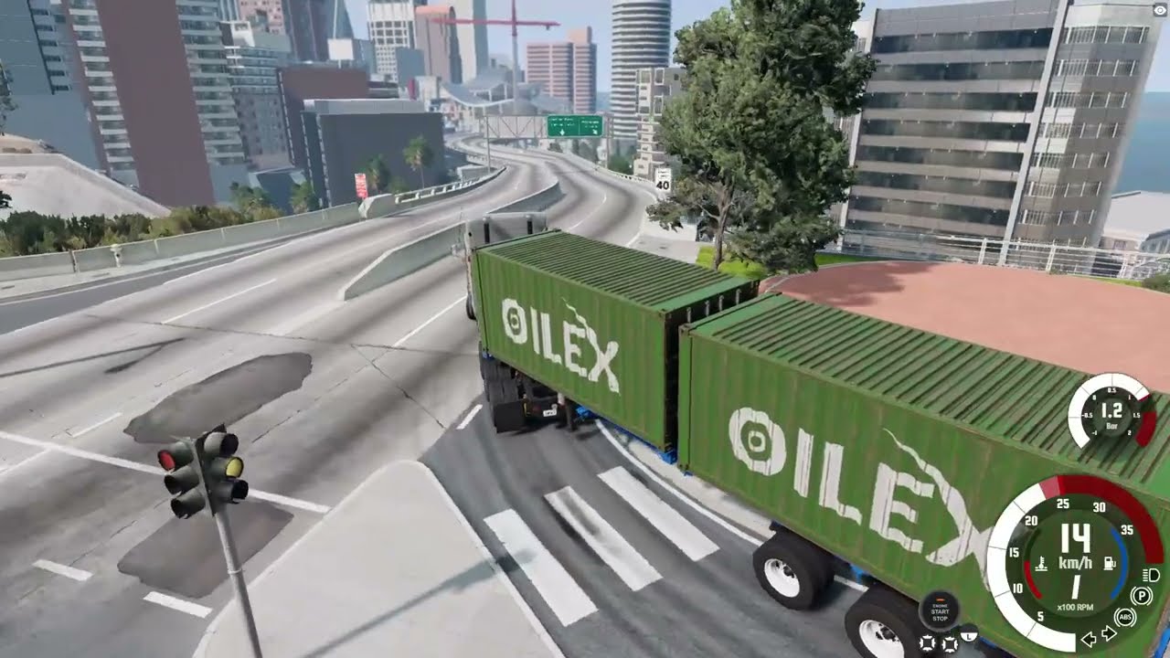 Driving a Massive Container Truck Through Tight City Roads | BeamNG.drive! Drivo Gaming